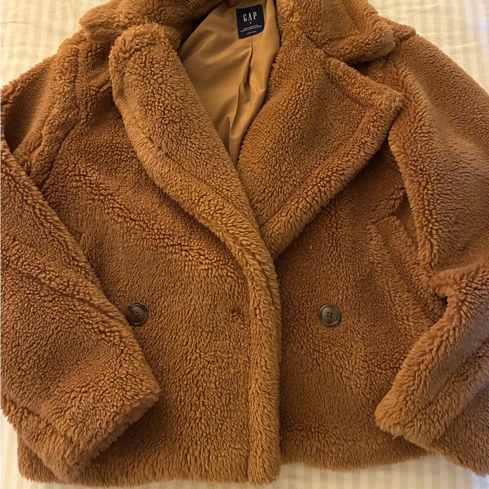 GAP Tan Sherpa Coat